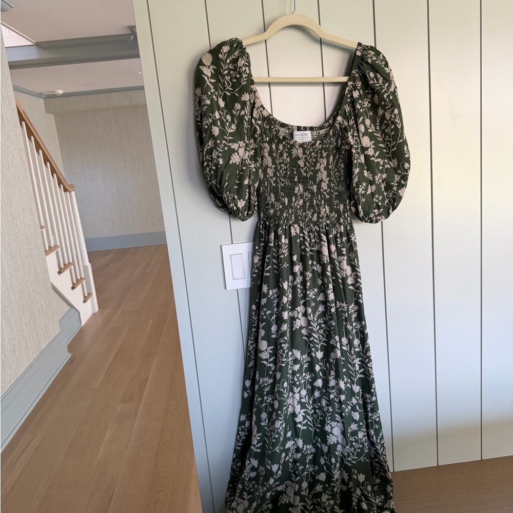 La Ligne Olive Floral Long Sleeve Dress